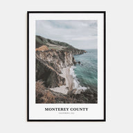 Monterey County Portrait Color Poster