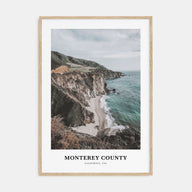 Monterey County Portrait Color Poster