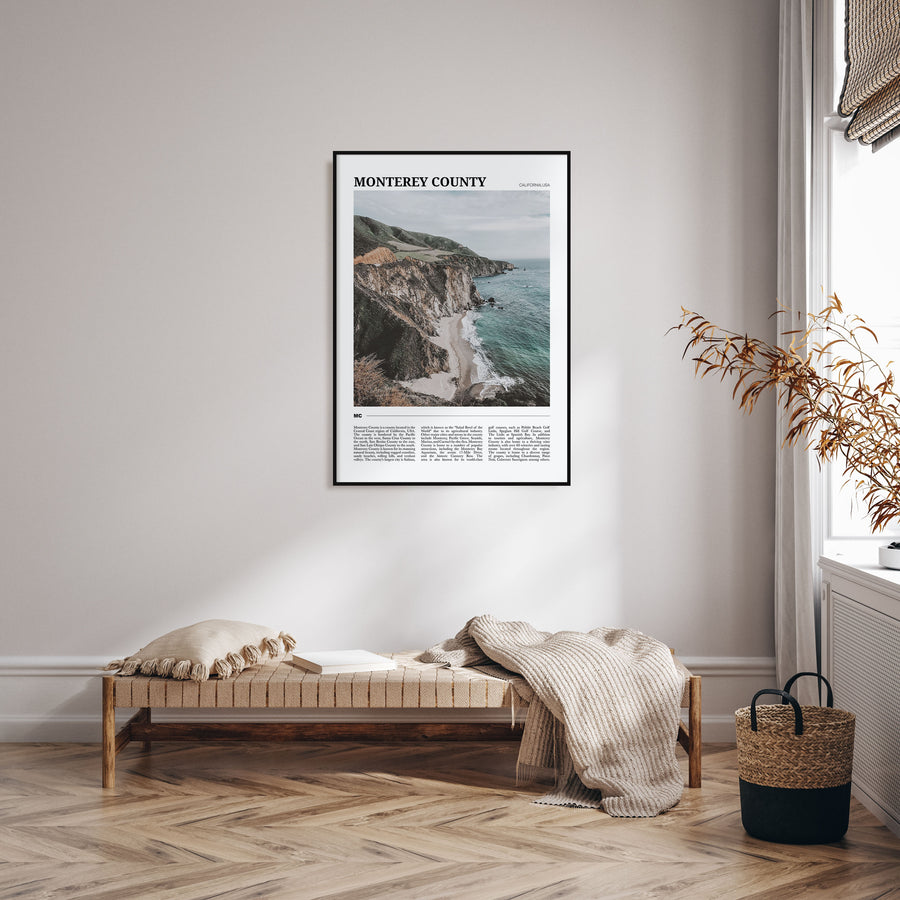 Monterey County Travel Color Poster