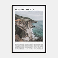 Monterey County Travel Color Poster