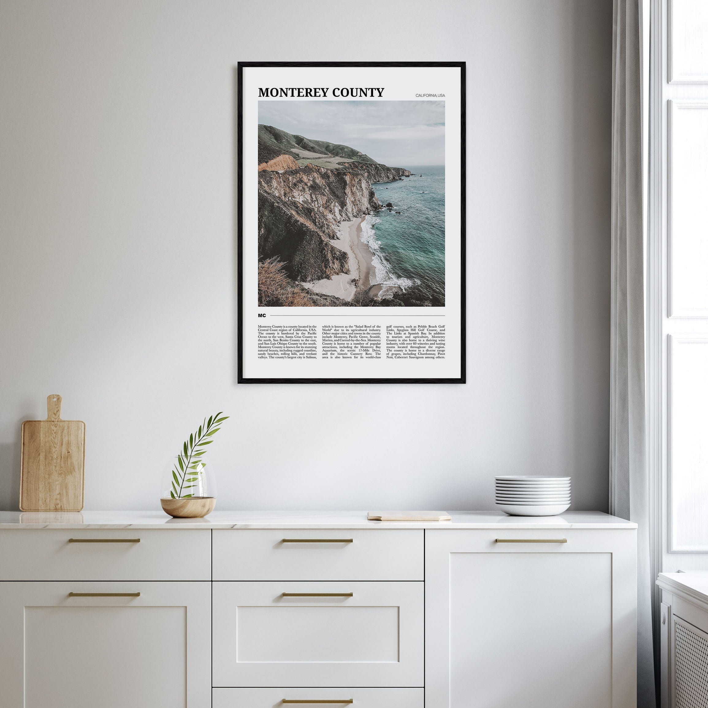 Monterey County Travel Color Poster