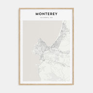 Monterey Map Portrait Poster