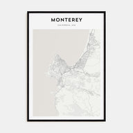 Monterey Map Portrait Poster