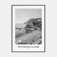 Monterosso al Mare Portrait B&W Poster