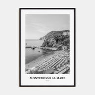 Monterosso al Mare Portrait B&W Poster