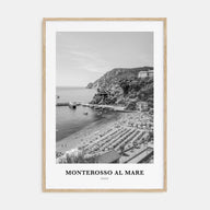 Monterosso al Mare Portrait B&W Poster