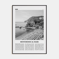 Monterosso al Mare Travel B&W Poster