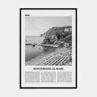 Monterosso al Mare Travel B&W Poster