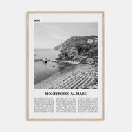 Monterosso al Mare Travel B&W Poster