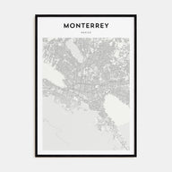 Monterrey Map Portrait Poster