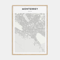 Monterrey Map Portrait Poster