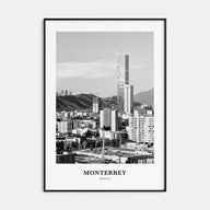 Monterrey Portrait B&W Poster