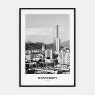 Monterrey Portrait B&W Poster