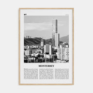 Monterrey Travel B&W No 1 Poster