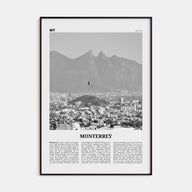Monterrey Travel B&W No 2 Poster