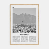Monterrey Travel B&W No 2 Poster