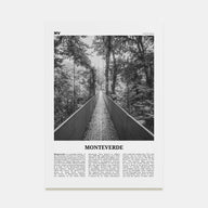 Monteverde Travel B&W Poster