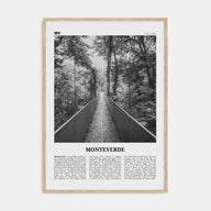 Monteverde Travel B&W Poster