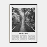 Monteverde Travel B&W Poster