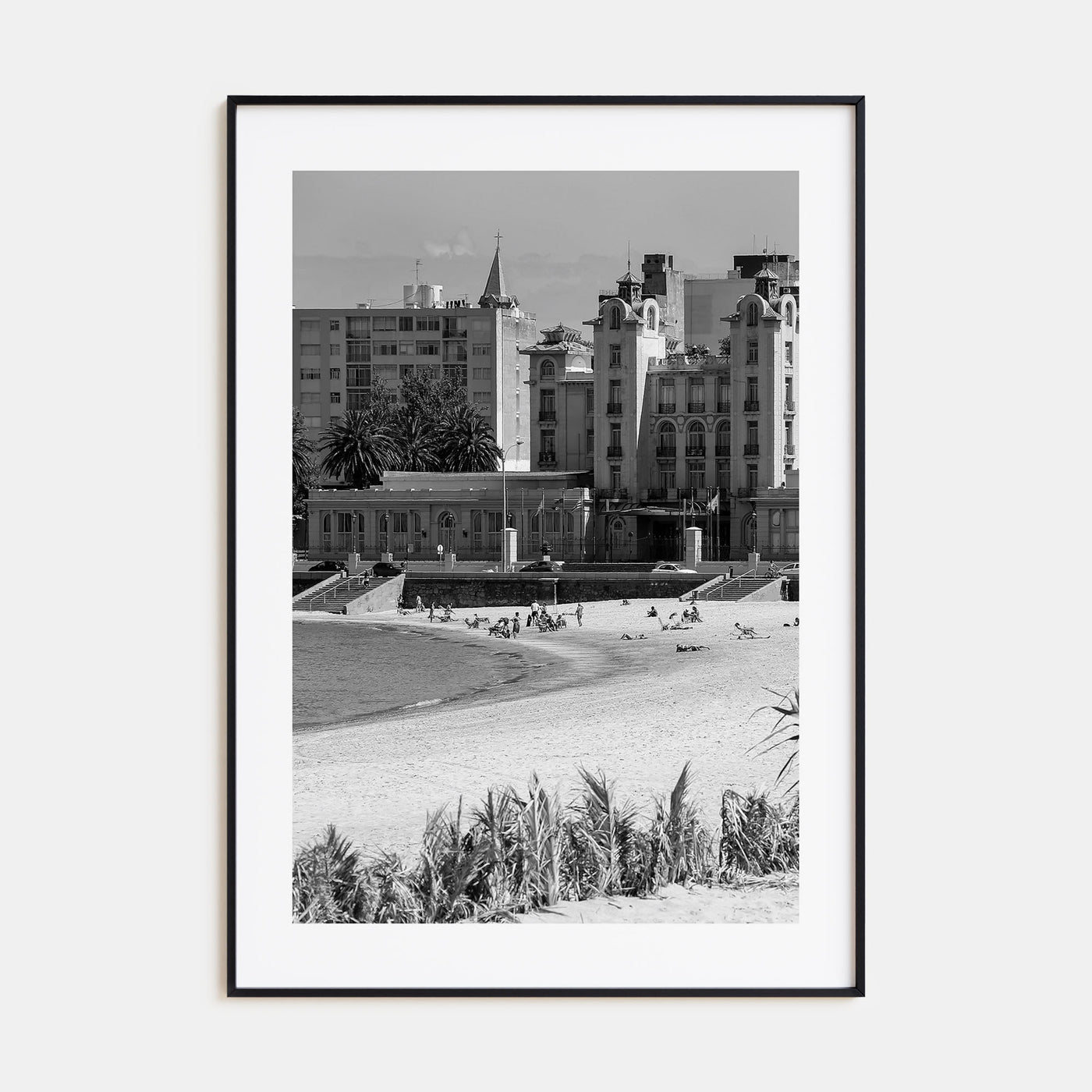 Montevideo Photo B&W Poster