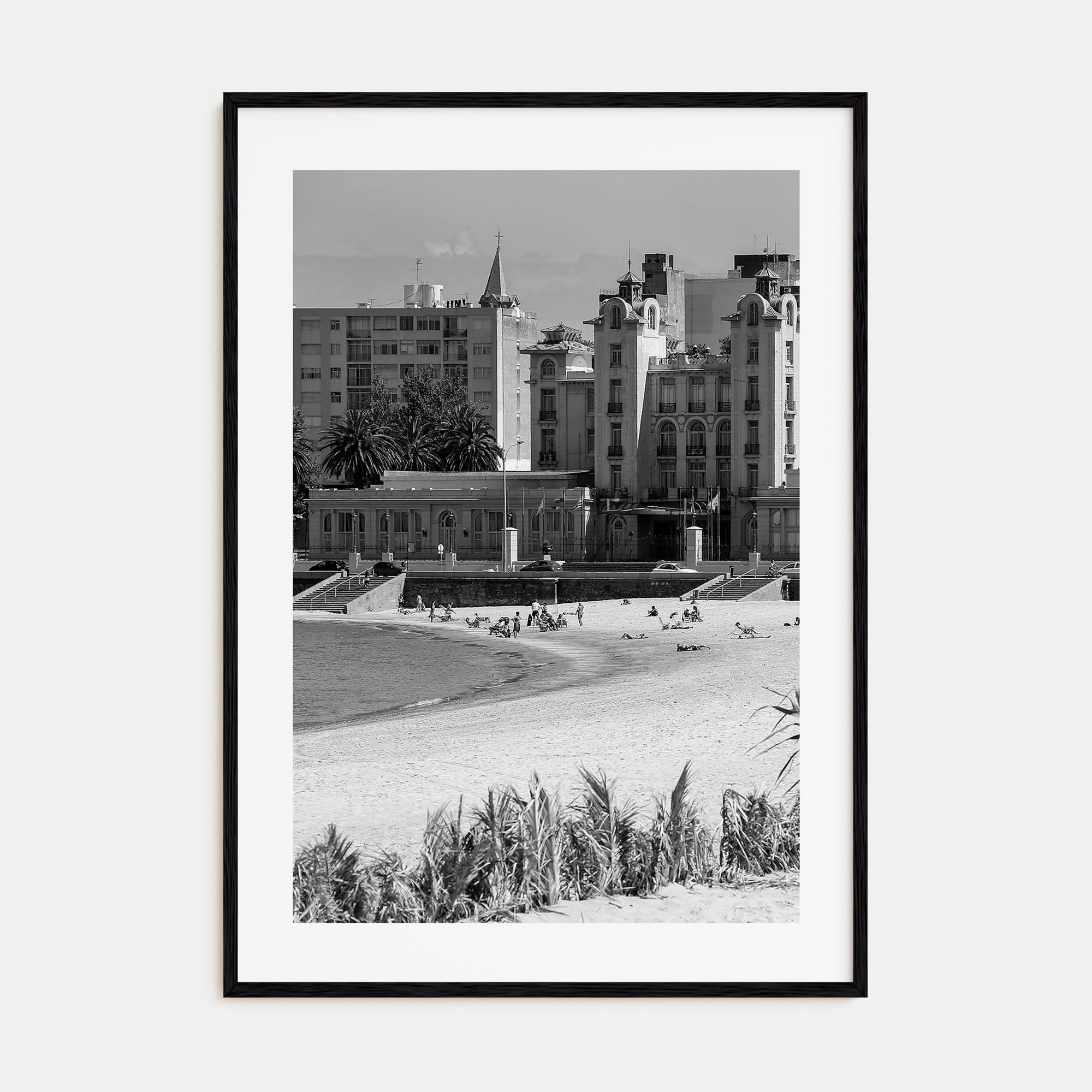 Montevideo Photo B&W Poster