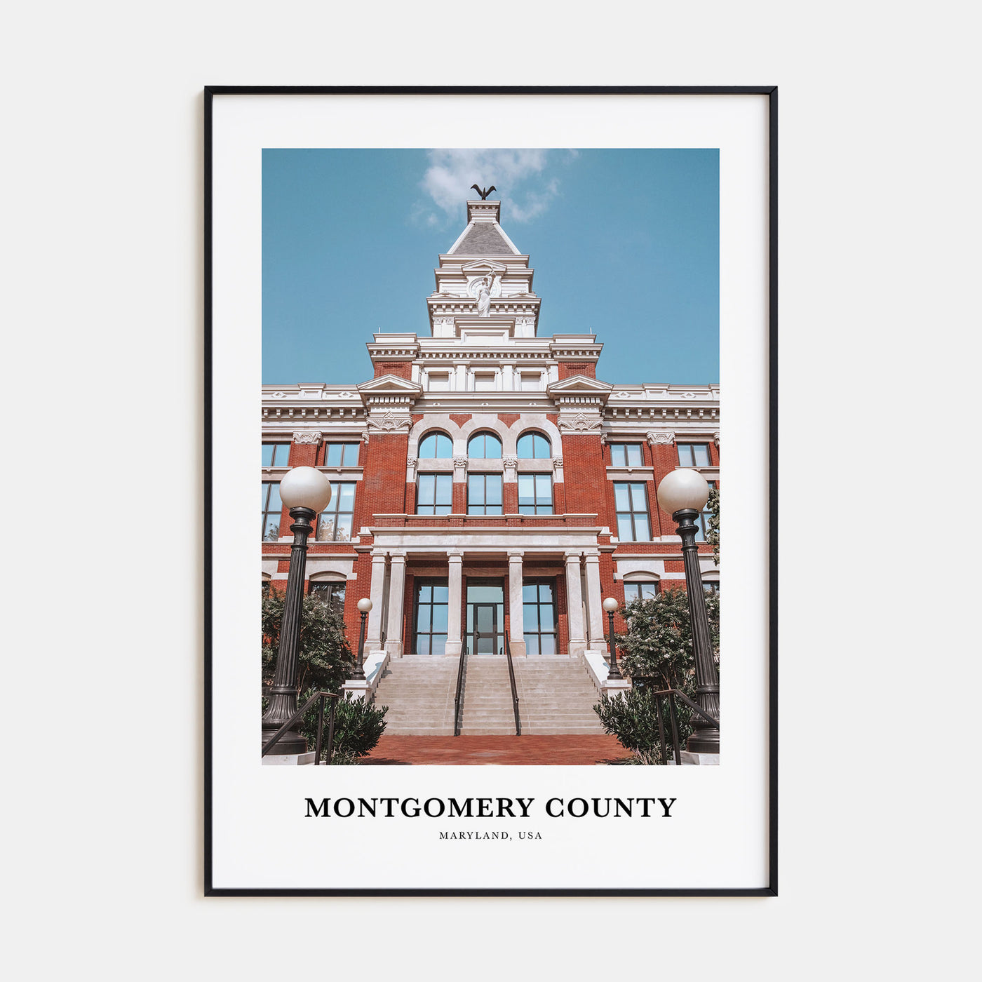 Montgomery County Portrait Color Poster