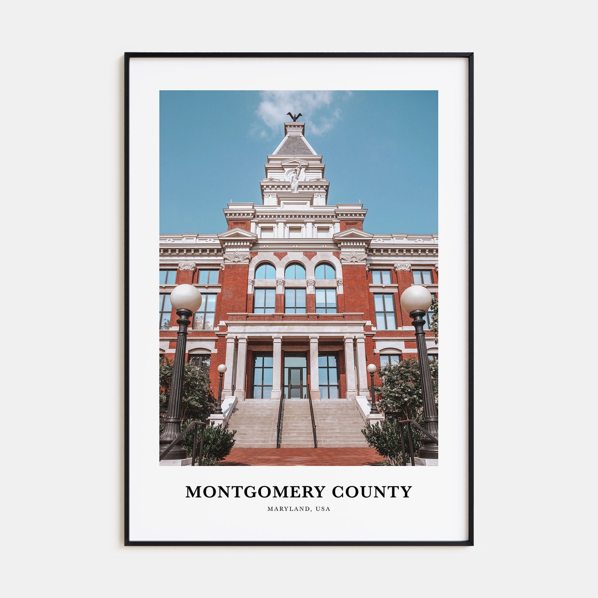 Montgomery County Portrait Color Poster