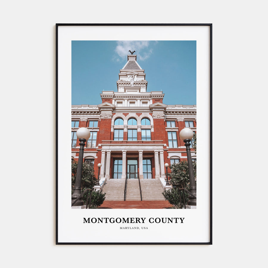 Montgomery County Portrait Color Poster