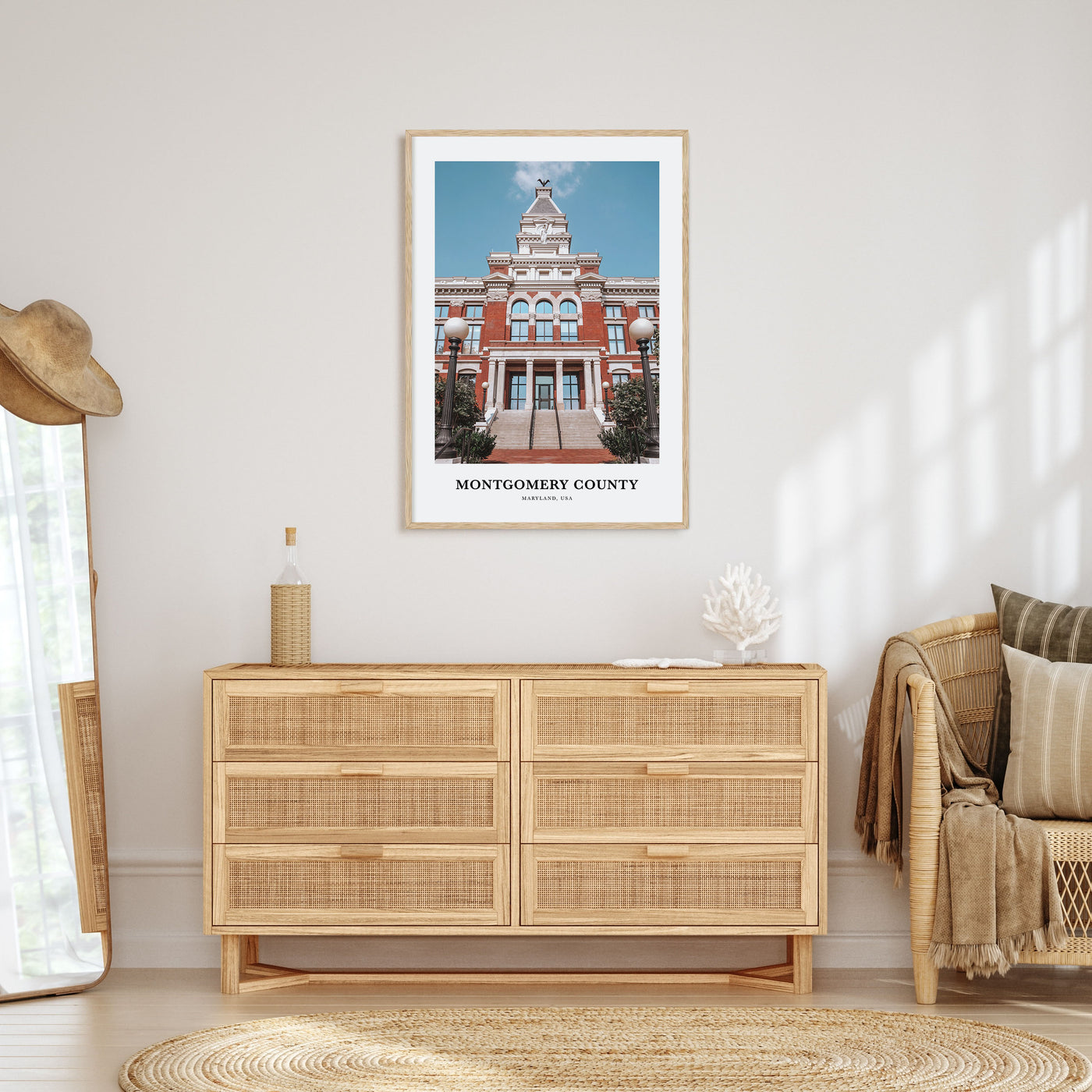 Montgomery County Portrait Color Poster