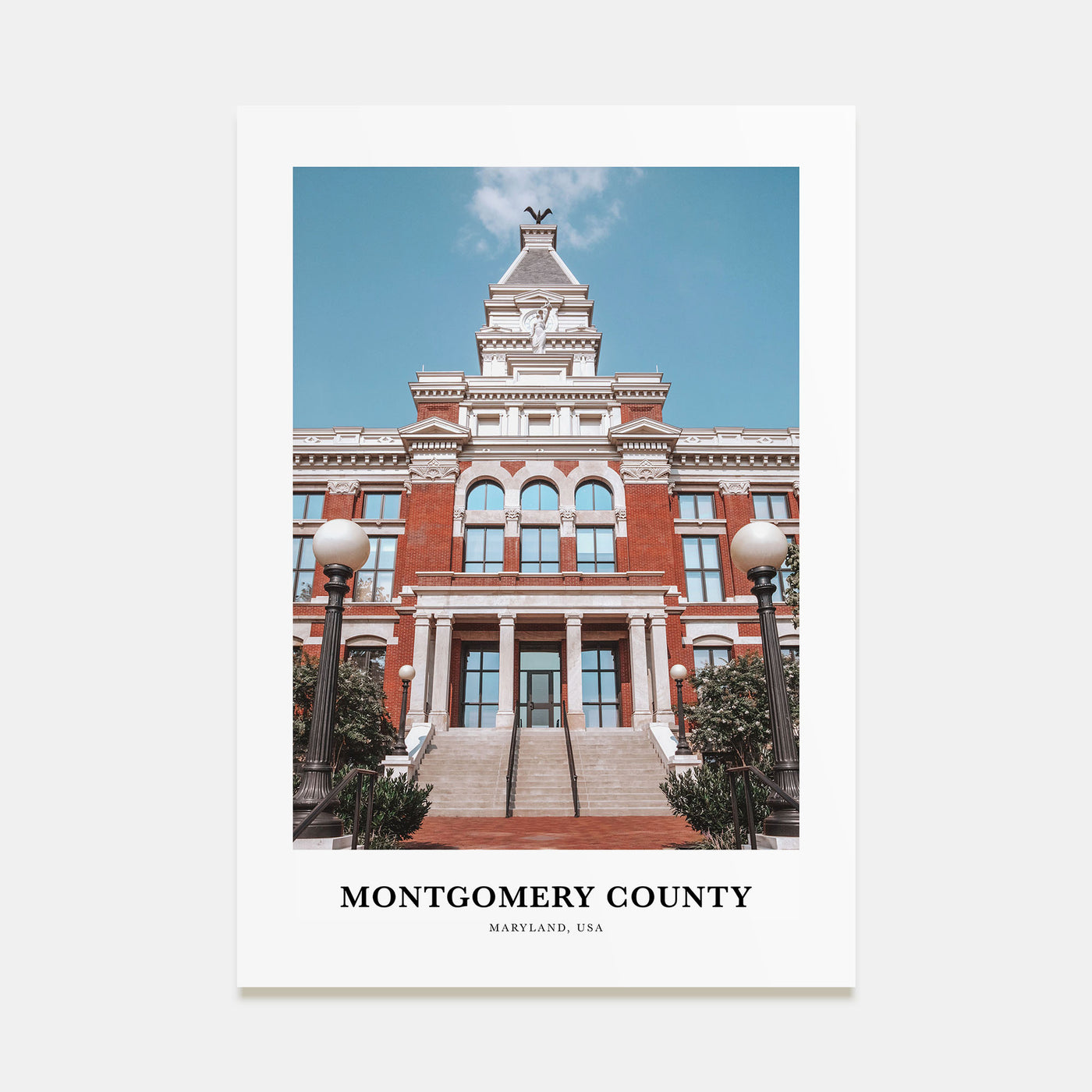 Montgomery County Portrait Color Poster