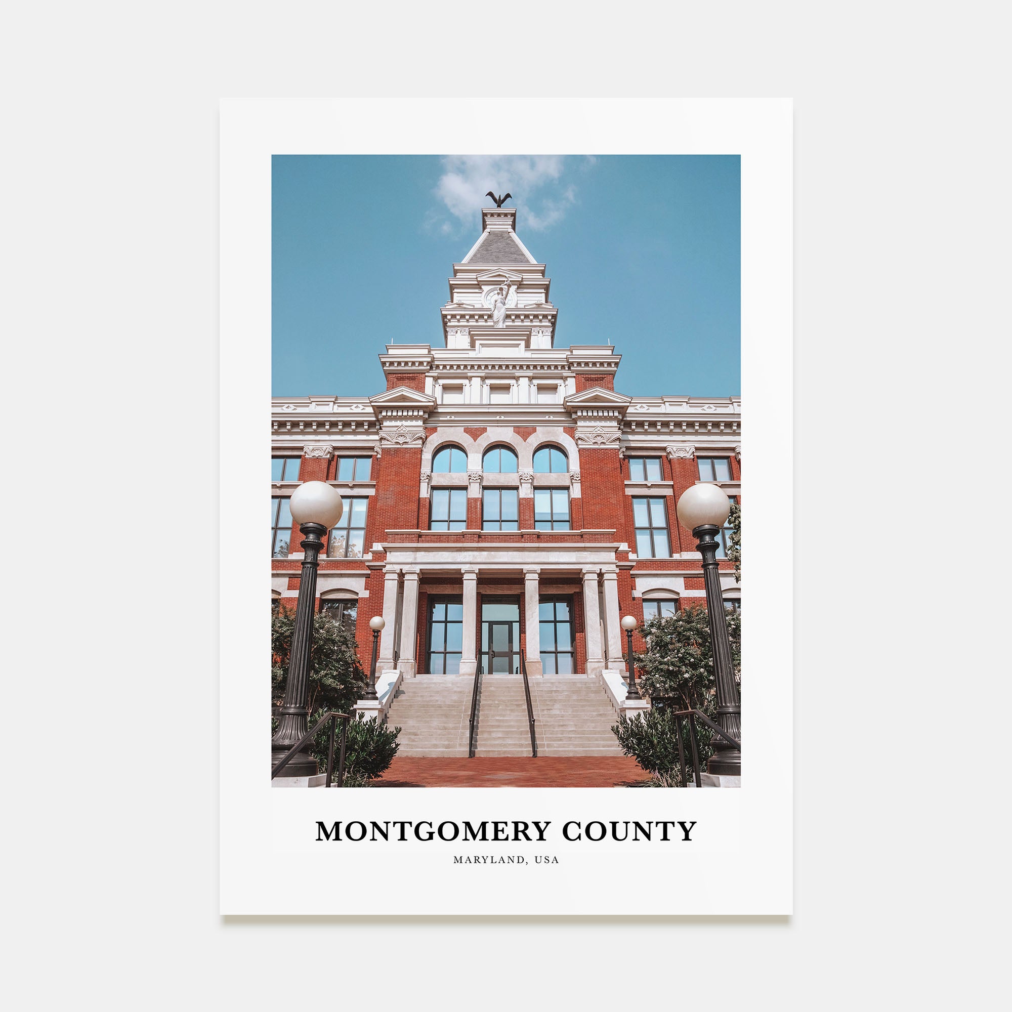 Montgomery County Portrait Color Poster