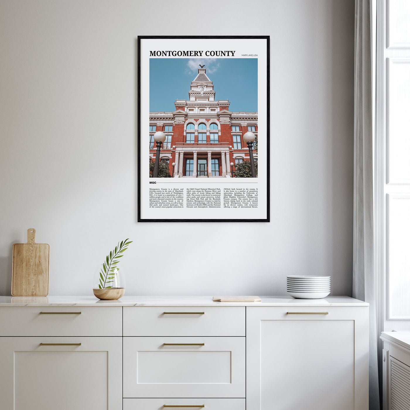 Montgomery County Travel Color Poster
