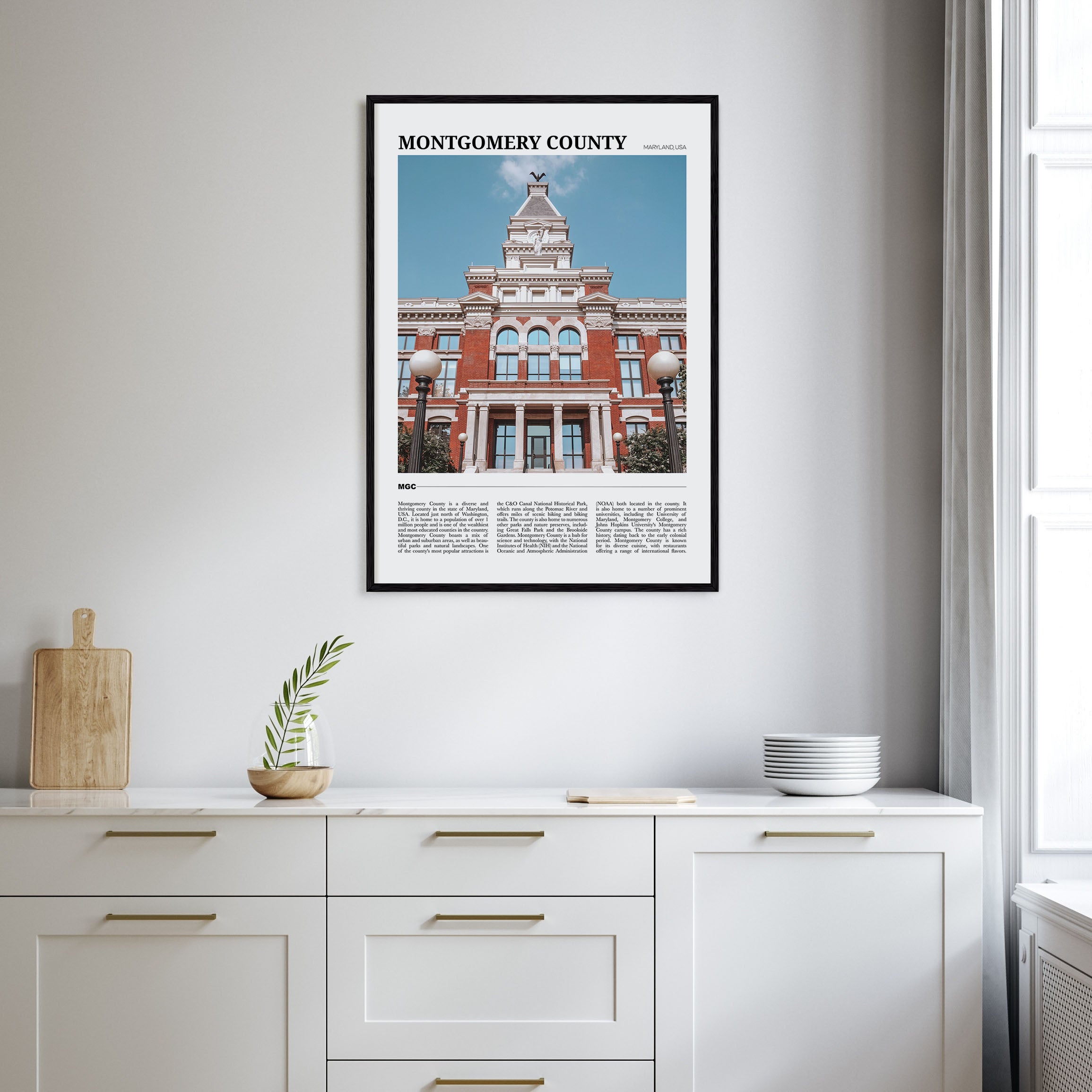 Montgomery County Travel Color Poster