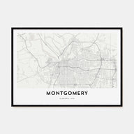 Montgomery Map Landscape Poster