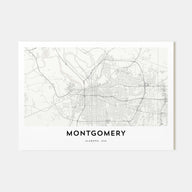 Montgomery Map Landscape Poster