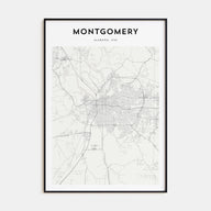 Montgomery Map Portrait Poster