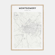 Montgomery Map Portrait Poster