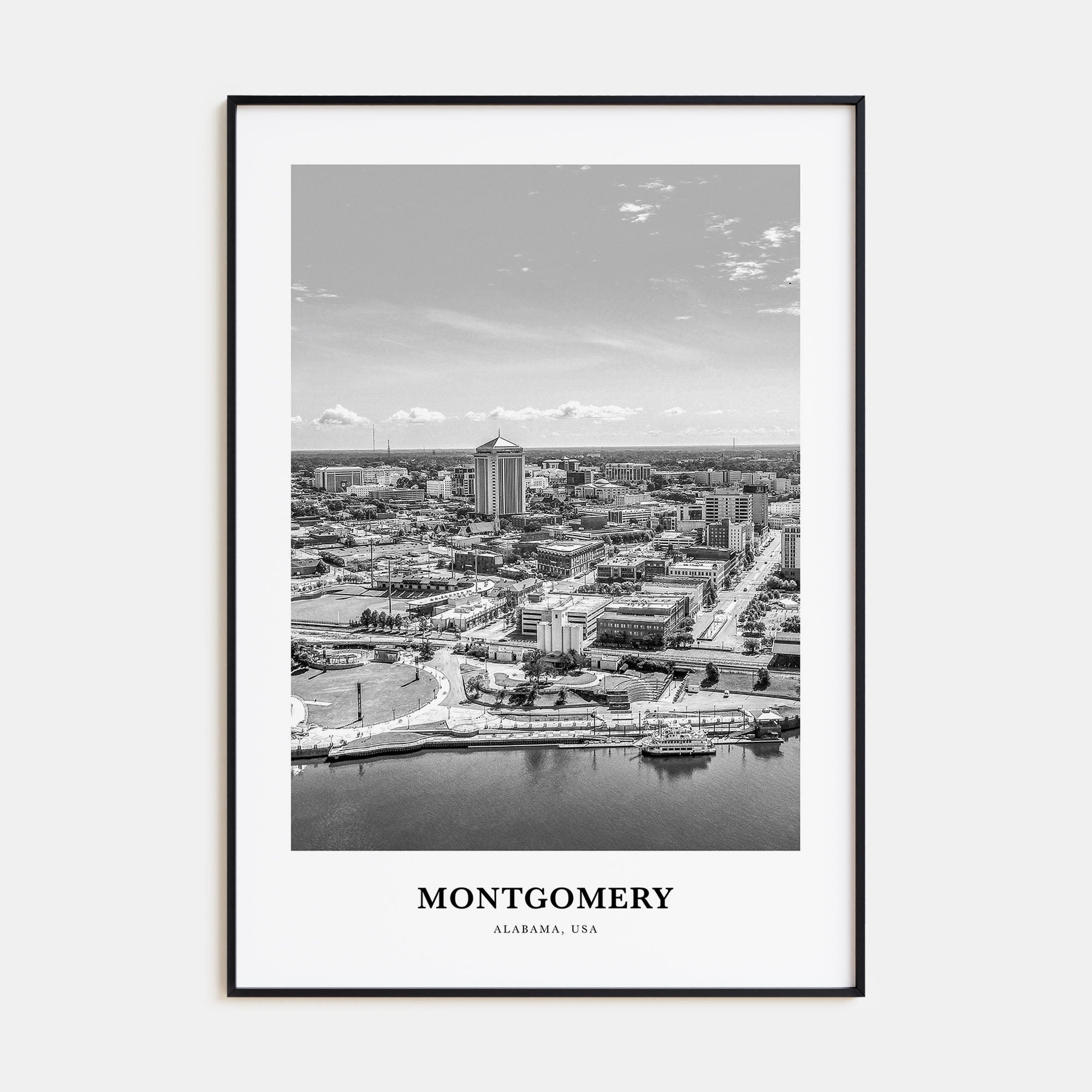 Montgomery Portrait B&W Poster