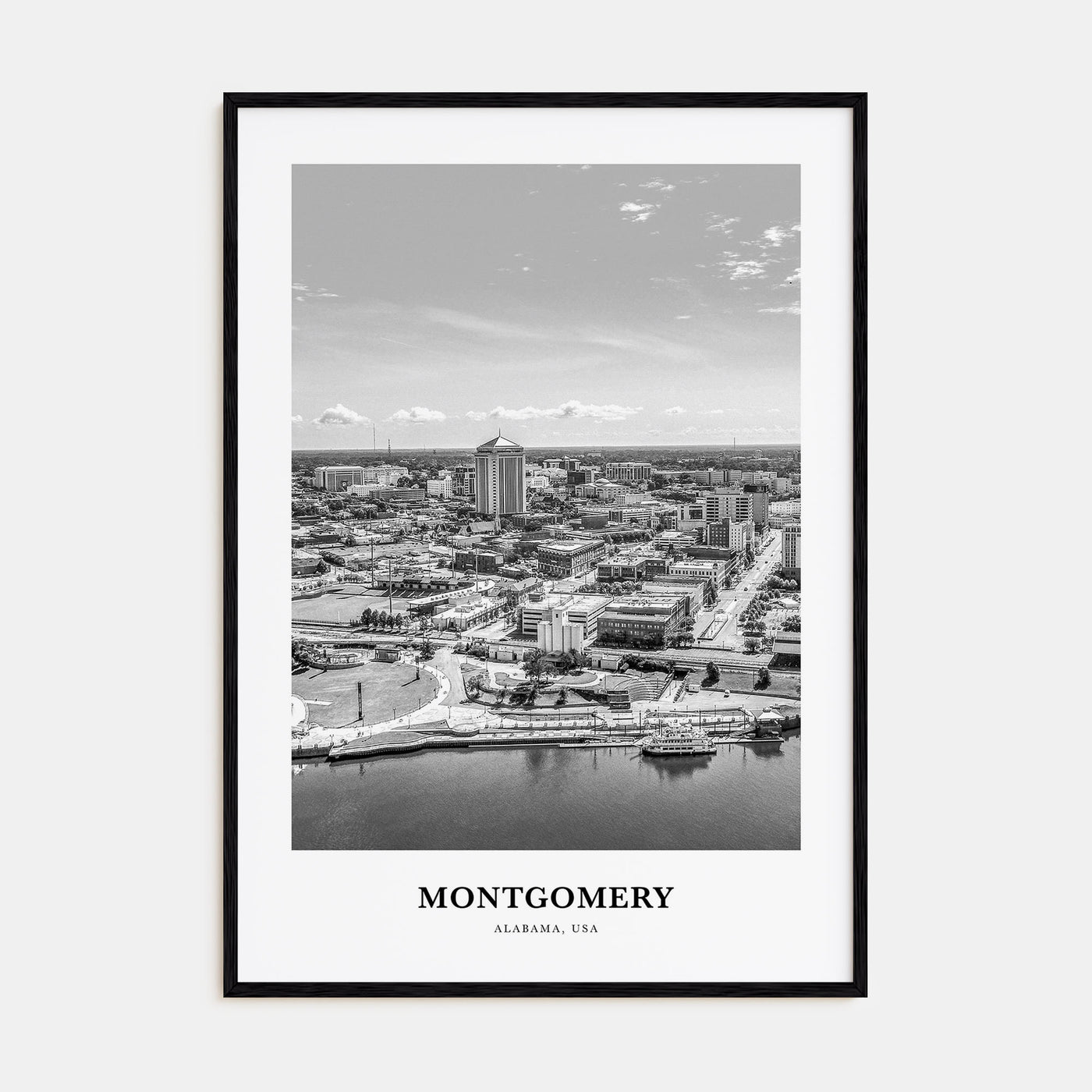Montgomery Portrait B&W Poster