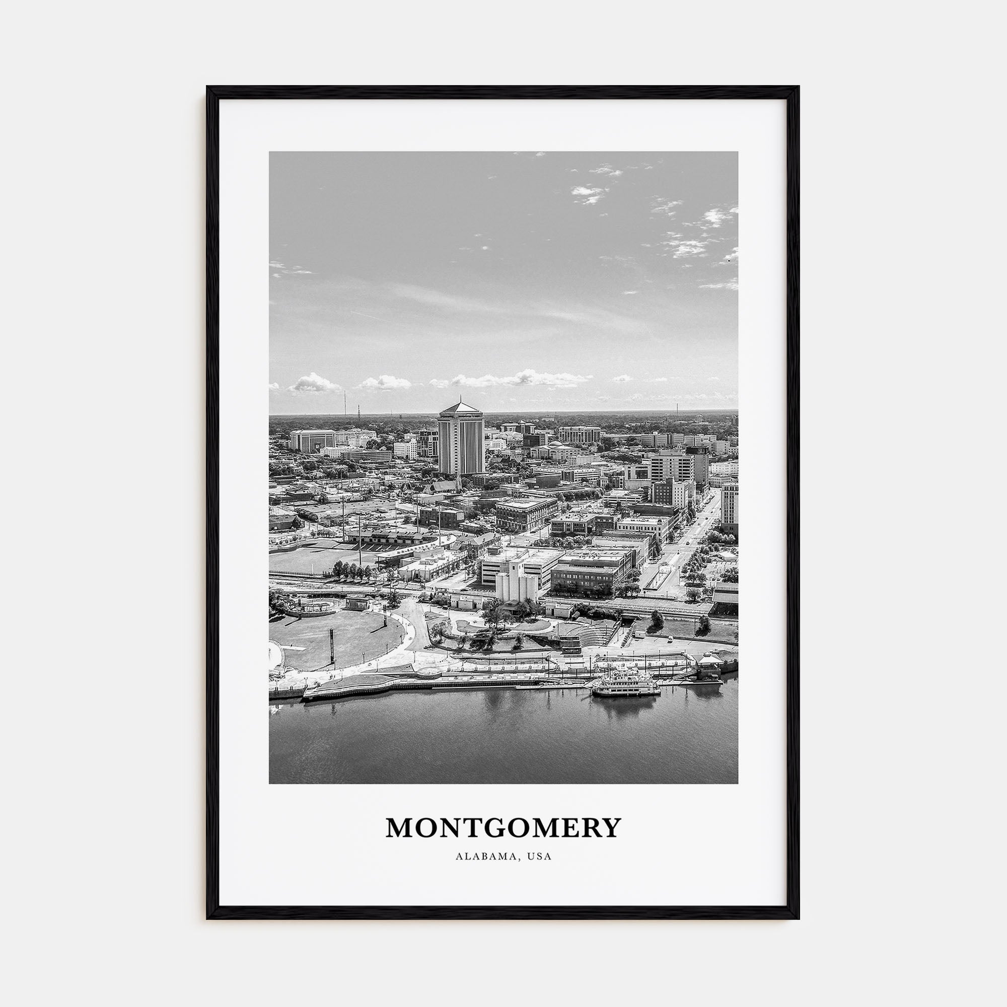 Montgomery Portrait B&W Poster