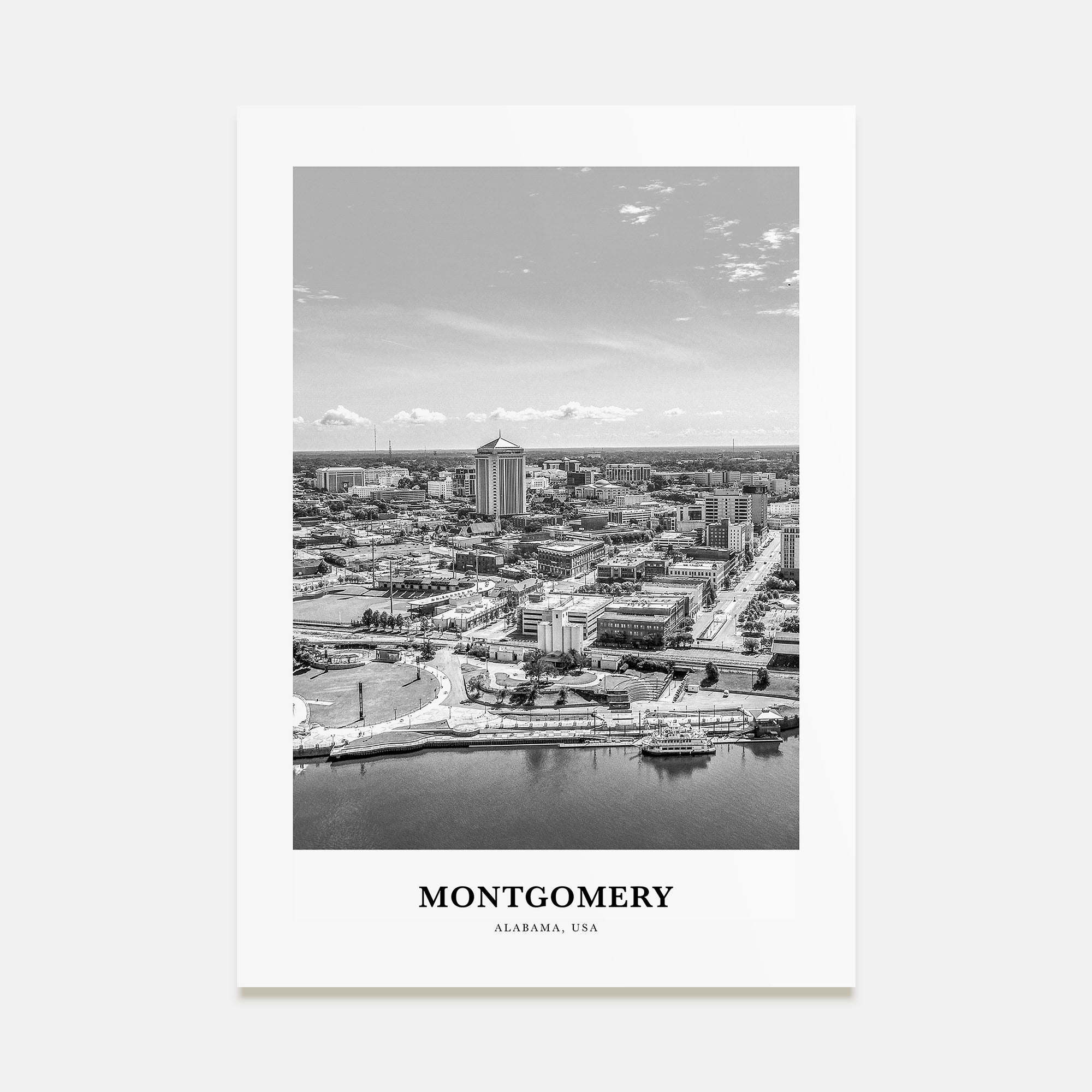 Montgomery Portrait B&W Poster