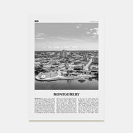 Montgomery Travel B&W Poster