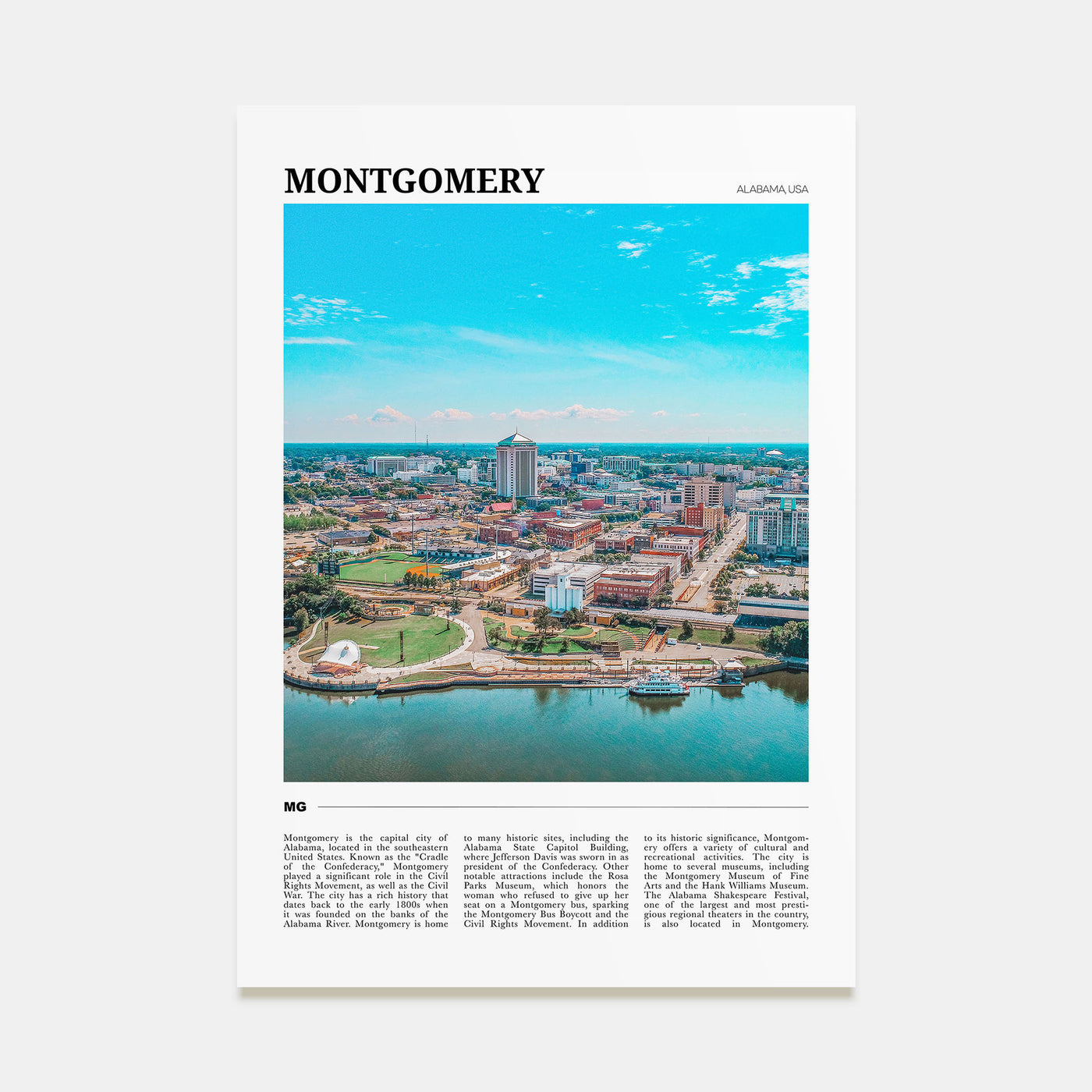 Montgomery Travel Color Poster
