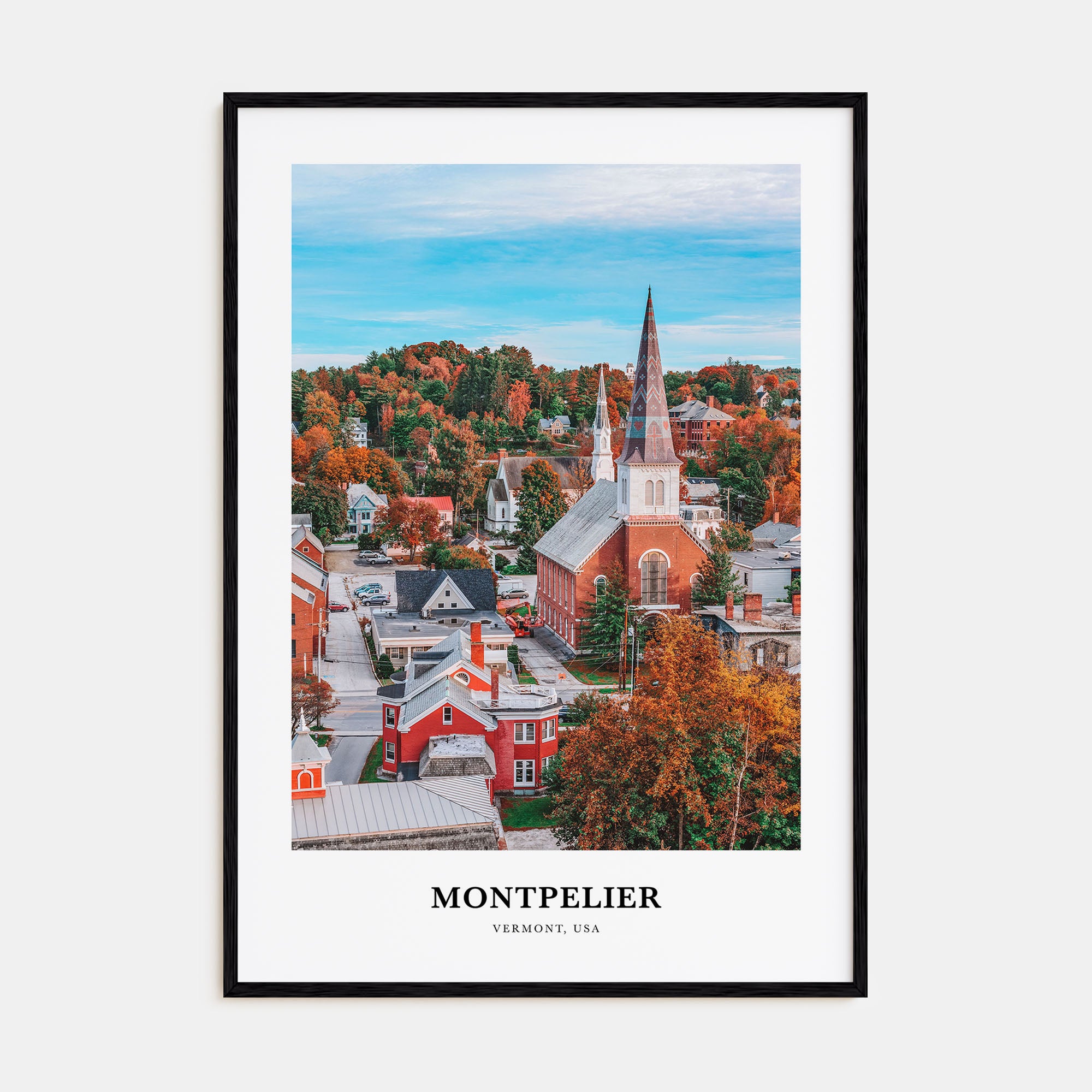 Montpelier Portrait Color Poster