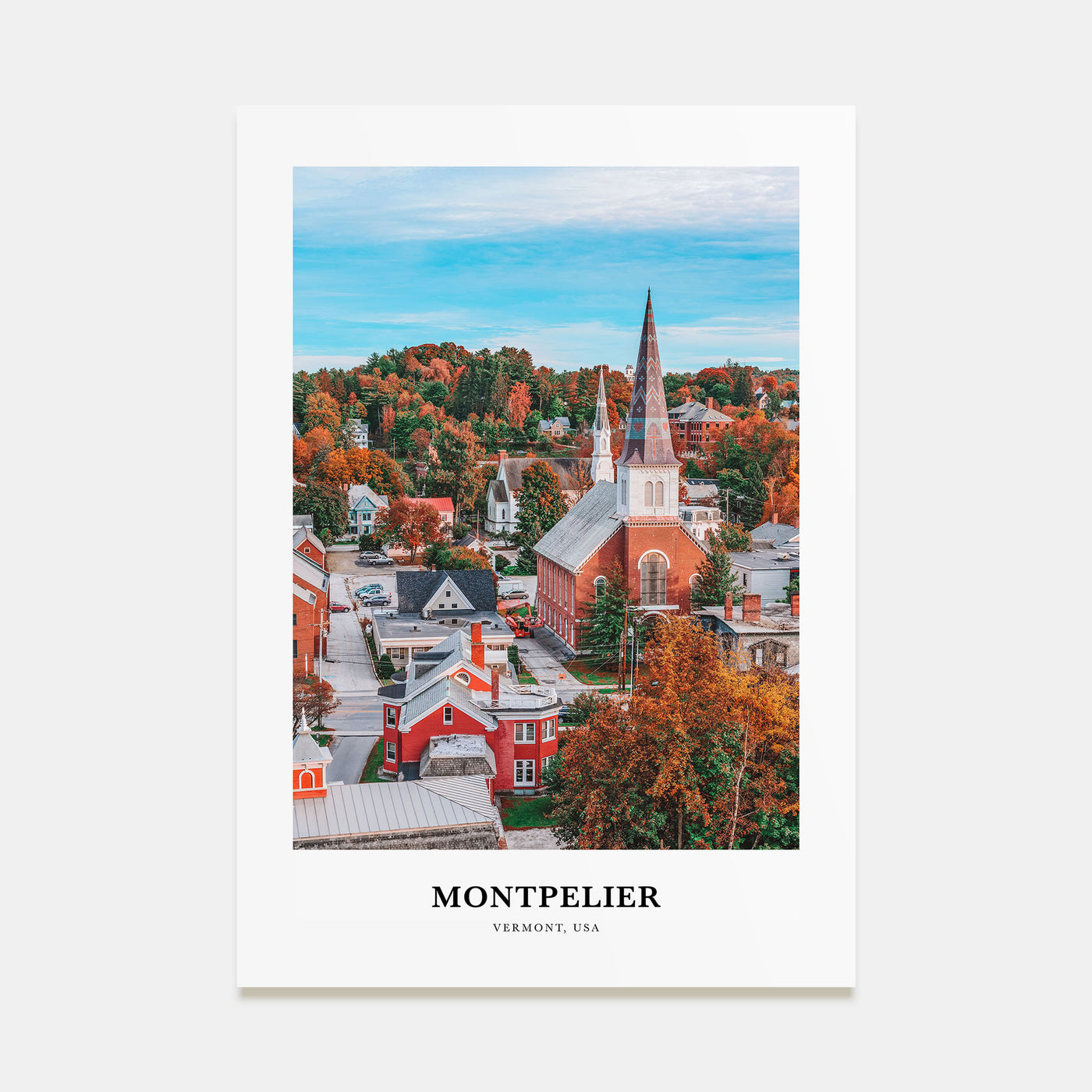 Montpelier Portrait Color Poster