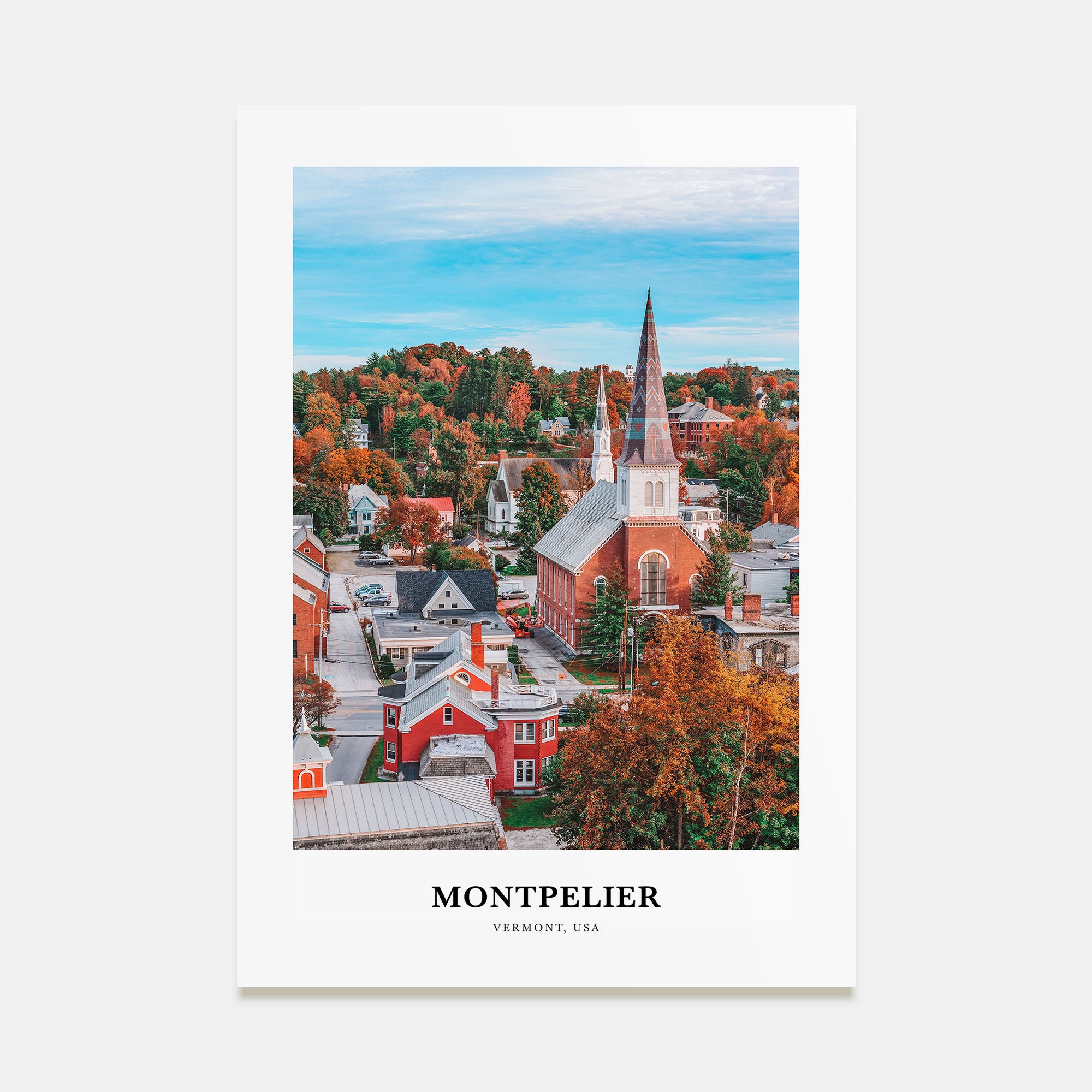 Montpelier Portrait Color Poster