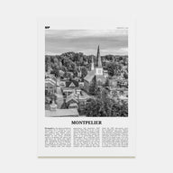 Montpelier Travel B&W Poster
