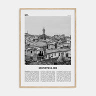 Montpellier Travel B&W Poster