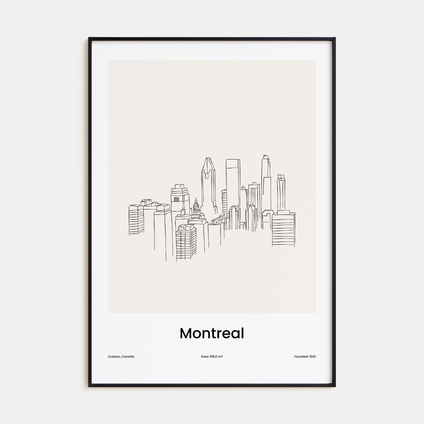 Montreal Drawn Poster