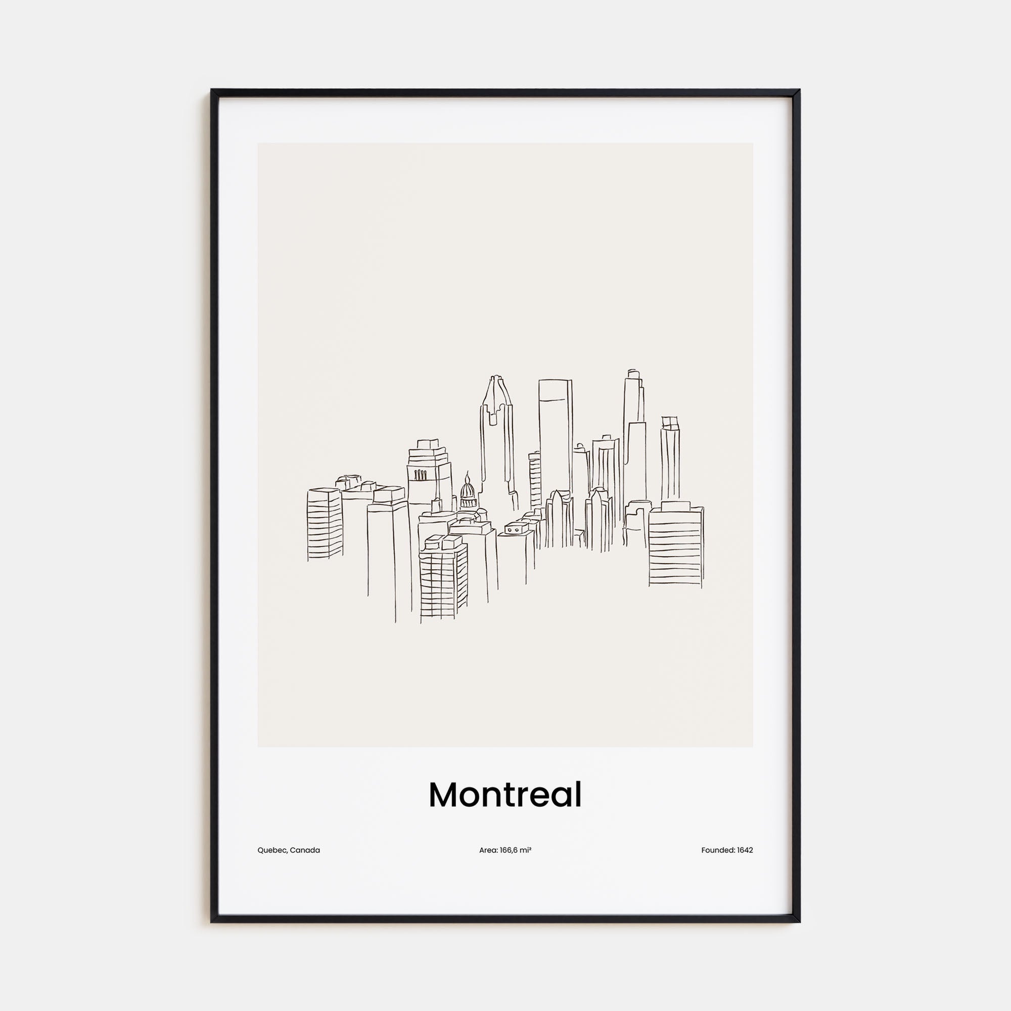 Montreal Drawn Poster